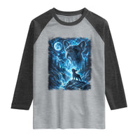 French Bulldog Howling To The Moon Raglan Shirt Vintage Graphic Dog Lovers Silly Frenchy Bulldog Mom