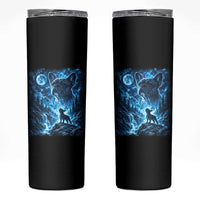 French Bulldog Howling To The Moon Skinny Tumbler Vintage Graphic Dog Lovers Silly Frenchy Bulldog Mom