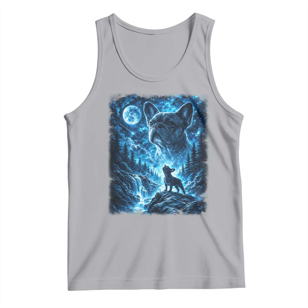 French Bulldog Howling To The Moon Tank Top Vintage Graphic Dog Lovers Silly Frenchy Bulldog Mom