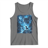 French Bulldog Howling To The Moon Tank Top Vintage Graphic Dog Lovers Silly Frenchy Bulldog Mom