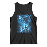 French Bulldog Howling To The Moon Tank Top Vintage Graphic Dog Lovers Silly Frenchy Bulldog Mom