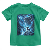French Bulldog Howling To The Moon Toddler T Shirt Vintage Graphic Dog Lovers Silly Frenchy Bulldog Mom