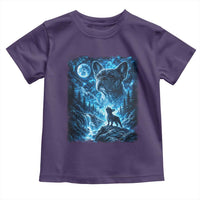 French Bulldog Howling To The Moon Toddler T Shirt Vintage Graphic Dog Lovers Silly Frenchy Bulldog Mom