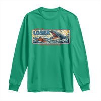 Funny Jonah And The Whale Long Sleeve Shirt Christian Bible Get in Loser Were Doing Gods Will