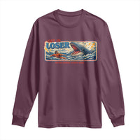 Funny Jonah And The Whale Long Sleeve Shirt Christian Bible Get in Loser Were Doing Gods Will