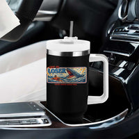 Funny Jonah And The Whale Tumbler With Handle Christian Bible Get in Loser Were Doing Gods Will