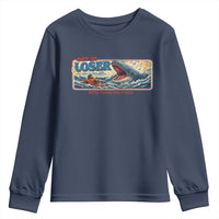Funny Jonah And The Whale Youth Sweatshirt Christian Bible Get in Loser Were Doing Gods Will