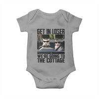 Get In Loser Were Going To The Cottage Baby Onesie Funny Cat Gifts Internet Memes