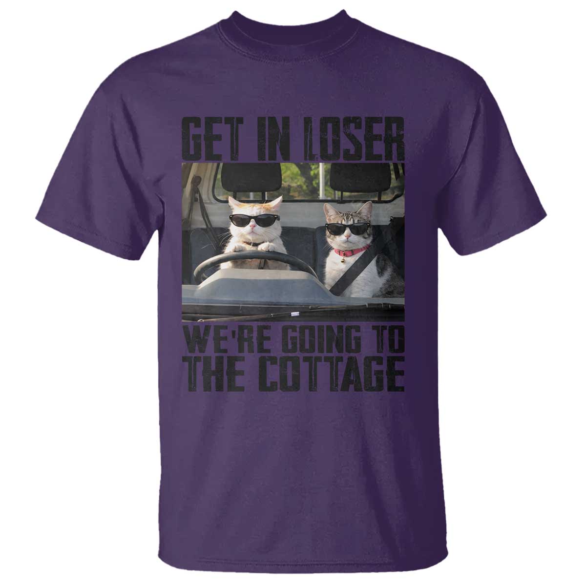 Get In Loser Were Going To The Cottage T Shirt Funny Cat Gifts Internet Memes