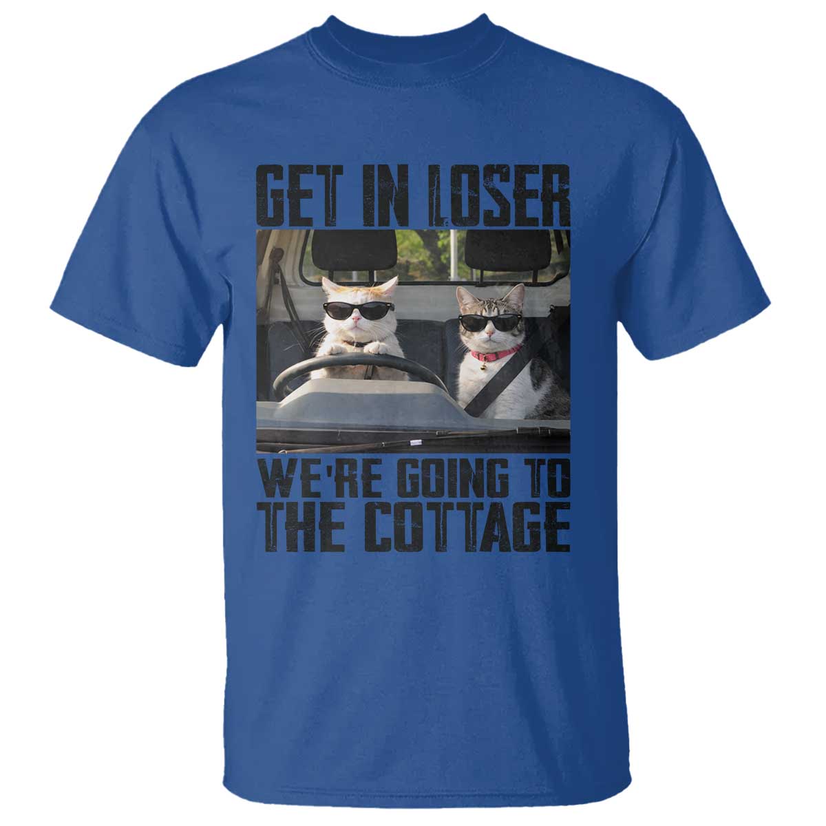 Get In Loser Were Going To The Cottage T Shirt Funny Cat Gifts Internet Memes