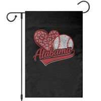 Alabama Fan Garden Flag AL Baseball Heart Graphic Sports Style 80s 90s