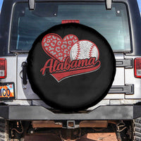 Alabama Fan Spare Tire Cover AL Baseball Heart Graphic Sports Style 80s 90s