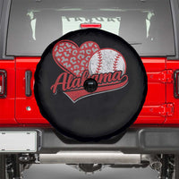 Alabama Fan Spare Tire Cover AL Baseball Heart Graphic Sports Style 80s 90s
