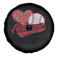 Alabama Fan Spare Tire Cover AL Baseball Heart Graphic Sports Style 80s 90s