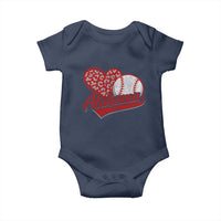 Alabama Fan Baby Onesie AL Baseball Heart Graphic Sports Style 80s 90s