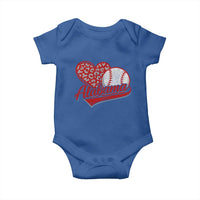 Alabama Fan Baby Onesie AL Baseball Heart Graphic Sports Style 80s 90s