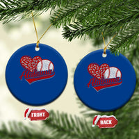 Alabama Fan Ceramic Ornament AL Baseball Heart Graphic Sports Style 80s 90s