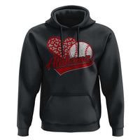 Alabama Fan Hoodie AL Baseball Heart Graphic Sports Style 80s 90s