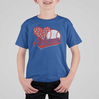 Alabama Fan T Shirt For Kid AL Baseball Heart Graphic Sports Style 80s 90s