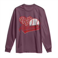 Alabama Fan Long Sleeve Shirt AL Baseball Heart Graphic Sports Style 80s 90s