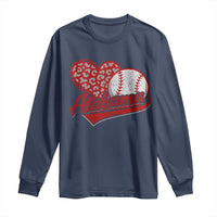 Alabama Fan Long Sleeve Shirt AL Baseball Heart Graphic Sports Style 80s 90s