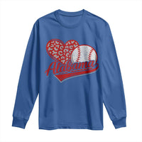 Alabama Fan Long Sleeve Shirt AL Baseball Heart Graphic Sports Style 80s 90s