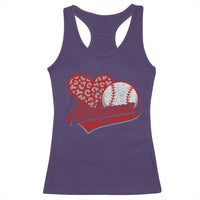 Alabama Fan Racerback Tank Top AL Baseball Heart Graphic Sports Style 80s 90s