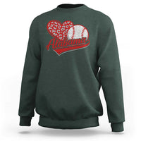 Alabama Fan Sweatshirt AL Baseball Heart Graphic Sports Style 80s 90s