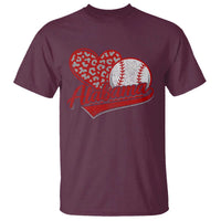 Alabama Fan T Shirt AL Baseball Heart Graphic Sports Style 80s 90s