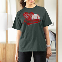 Alabama Fan T Shirt For Women AL Baseball Heart Graphic Sports Style 80s 90s