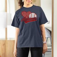 Alabama Fan T Shirt For Women AL Baseball Heart Graphic Sports Style 80s 90s