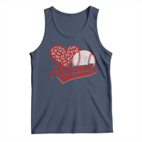 Alabama Fan Tank Top AL Baseball Heart Graphic Sports Style 80s 90s