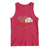 Alabama Fan Tank Top AL Baseball Heart Graphic Sports Style 80s 90s