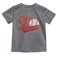 Alabama Fan Toddler T Shirt AL Baseball Heart Graphic Sports Style 80s 90s