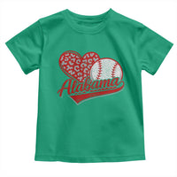 Alabama Fan Toddler T Shirt AL Baseball Heart Graphic Sports Style 80s 90s
