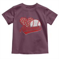 Alabama Fan Toddler T Shirt AL Baseball Heart Graphic Sports Style 80s 90s