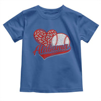Alabama Fan Toddler T Shirt AL Baseball Heart Graphic Sports Style 80s 90s