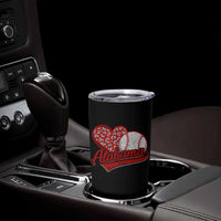 Alabama Fan Tumbler Cup AL Baseball Heart Graphic Sports Style 80s 90s