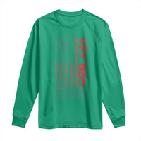 Vet Bod Long Sleeve Shirt Funny Veteran Like Dad Bod But More Back Pain US Flag - Wonder Print Shop