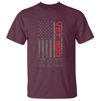 Vet Bod T Shirt Funny Veteran Like Dad Bod But More Back Pain US Flag - Wonder Print Shop