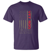 Vet Bod T Shirt Funny Veteran Like Dad Bod But More Back Pain US Flag - Wonder Print Shop