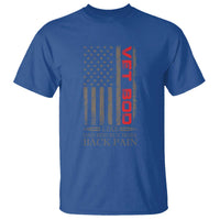 Vet Bod T Shirt Funny Veteran Like Dad Bod But More Back Pain US Flag - Wonder Print Shop