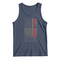 Vet Bod Tank Top Funny Veteran Like Dad Bod But More Back Pain US Flag - Wonder Print Shop