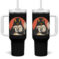 Is He Dead Yet Tumbler With Handle Penguins Resist and Persist