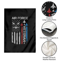 Air Force Veteran Garden Flag Distressed American Flag Retired Dad Grandpa