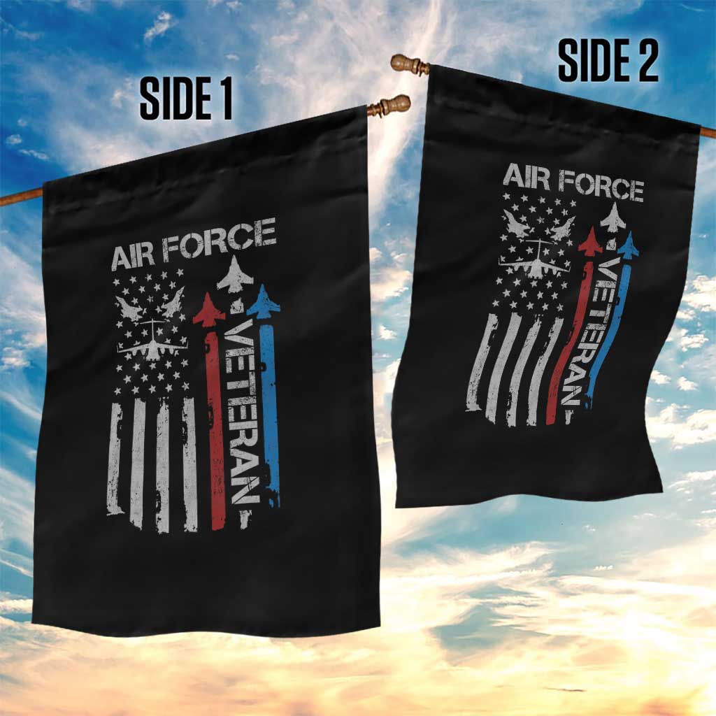 Air Force Veteran Garden Flag Distressed American Flag Retired Dad Grandpa
