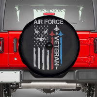 Air Force Veteran Spare Tire Cover Distressed American Flag Retired Dad Grandpa