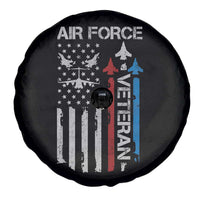 Air Force Veteran Spare Tire Cover Distressed American Flag Retired Dad Grandpa