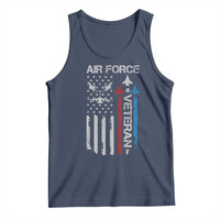 Air Force Veteran Tank Top Distressed American Flag Retired Dad Grandpa