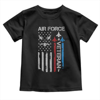 Air Force Veteran Toddler T Shirt Distressed American Flag Retired Dad Grandpa